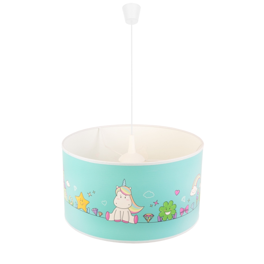 Duolla - Lampadario a sospensione per bambini UNICORN 1xE27/15W/230V diametro 35 cm