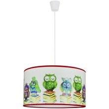 Duolla - Lampadario per bambini on a string OWL 1xE27/15W/230V