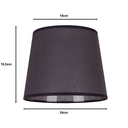 Duolla - Paralume per lampada da tavolo CLASSIC M E27 diametro 24 cm antracite