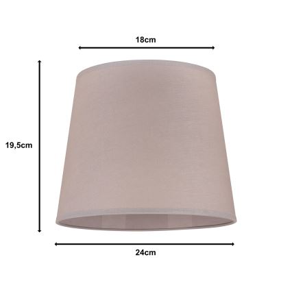 Duolla - Paralume per lampada da tavolo CLASSIC M E27 diametro 24 cm beige