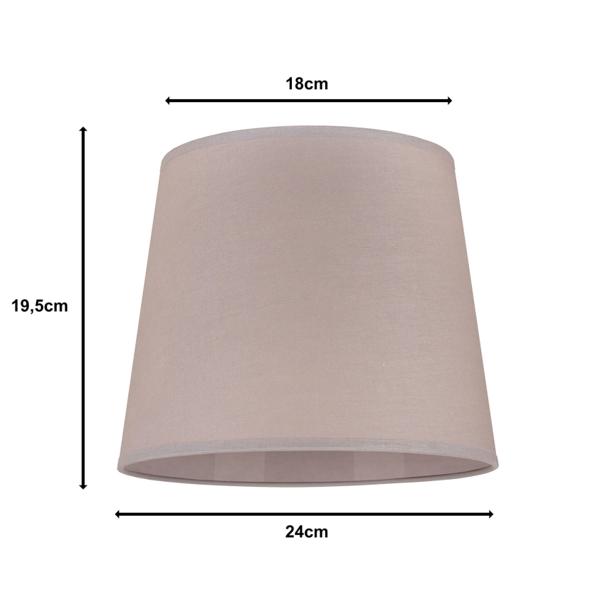 Duolla - Paralume per lampada da tavolo CLASSIC M E27 diametro 24 cm beige