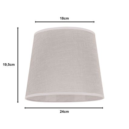 Duolla - Paralume per lampada da tavolo CLASSIC M E27 diametro 24 cm beige
