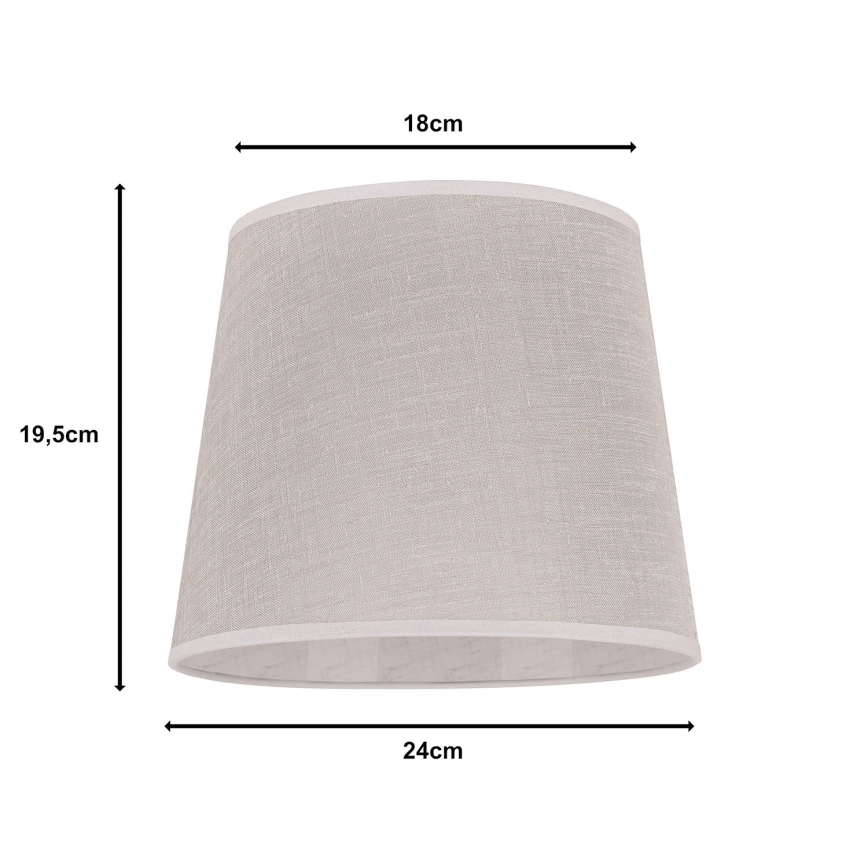 Duolla - Paralume per lampada da tavolo CLASSIC M E27 diametro 24 cm beige
