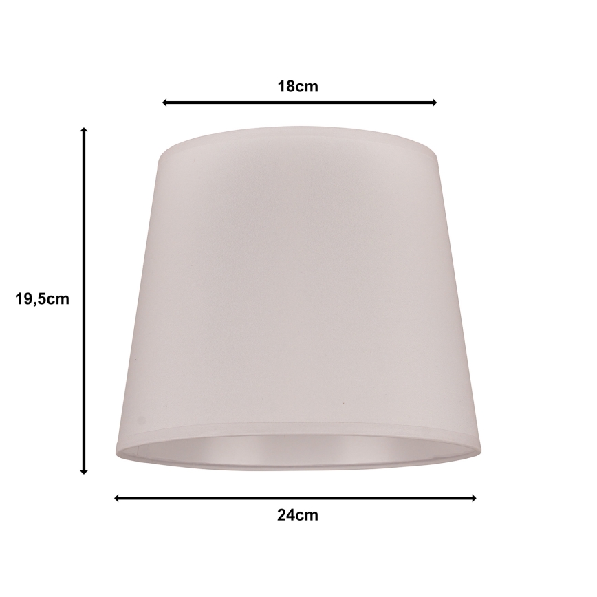 Duolla - Paralume per lampada da tavolo CLASSIC M E27 diametro 24 cm bianco