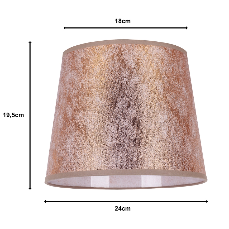 Duolla - Paralume per lampada da tavolo CLASSIC M E27 diametro 24 cm rame