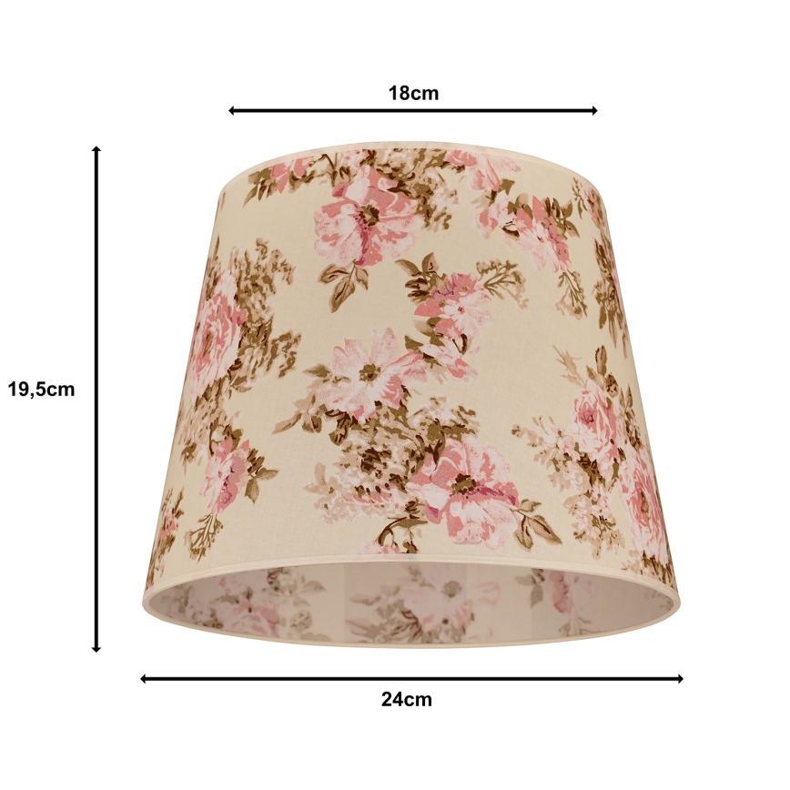 Duolla - Paralume per lampada da tavolo CLASSIC M E27 diametro 24 cm rosa