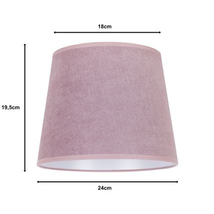 Duolla - Paralume per lampada da tavolo CLASSIC M E27 diametro 24 cm rosa