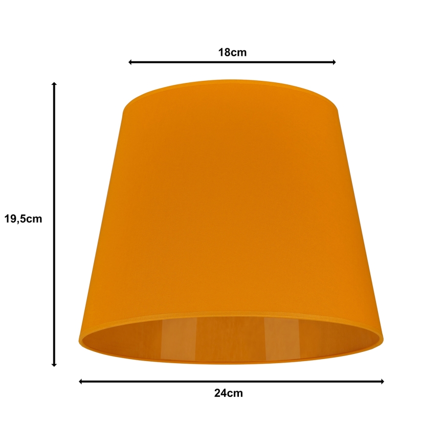 Duolla - Paralume per lampada da tavolo CLASSIC M E27 Ø 24 cm giallo