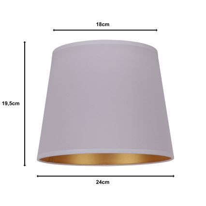 Duolla - Paralume per lampada da tavolo CLASSIC M E27 diam. 24 cm grigio