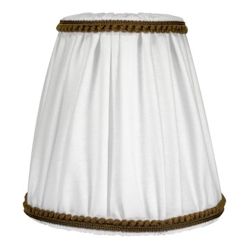 Duolla - Paralume per lampada da tavolo e da terra E27 diametro 15 cm bianco/marrone