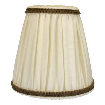Duolla - Paralume per lampada da tavolo e da terra E27 diametro 15 cm color crema/marrone