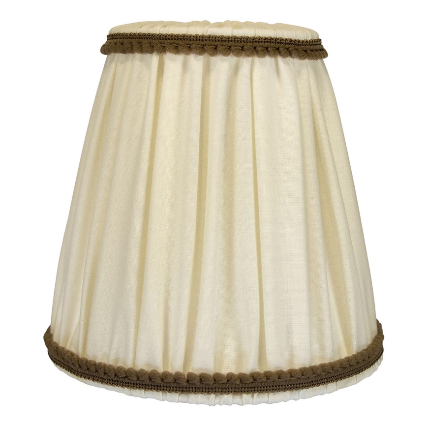 Duolla - Paralume per lampada da tavolo e da terra E27 diametro 15 cm color crema/marrone