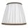 Duolla - Paralume per lampada da tavolo e da terra E27 diametro 18,5 cm bianco/marrone