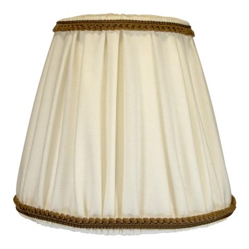 Duolla - Paralume per lampada da tavolo e da terra E27 Ø 18,5 cm crema/marrone