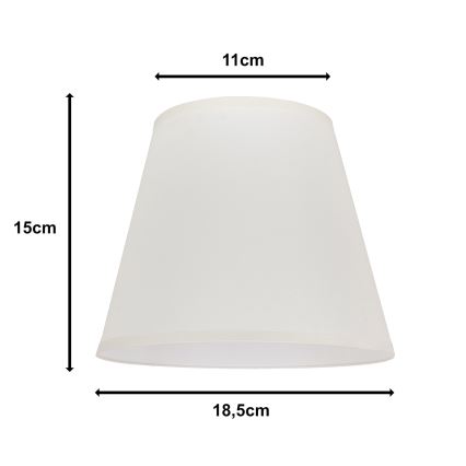 Duolla - Paralume per lampada da tavolo SOFIA XS E14 diametro 18,5 cm color crema