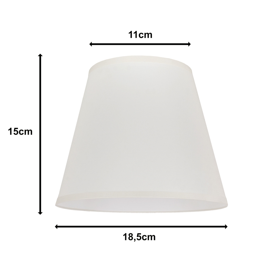 Duolla - Paralume per lampada da tavolo SOFIA XS E14 diametro 18,5 cm color crema
