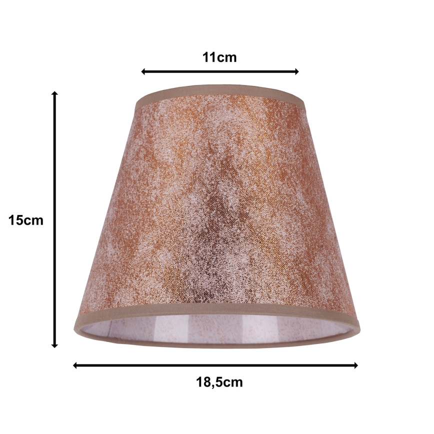 Duolla - Paralume per lampada da tavolo  SOFIA XS E14 diametro 18,5 cm rame