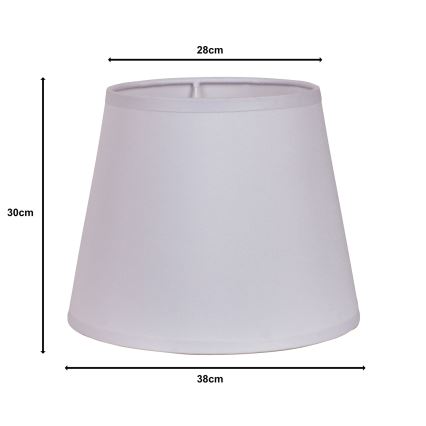 Duolla - Paralume per lampada da terra CLASSIC L E27 diametro 38 cm bianco