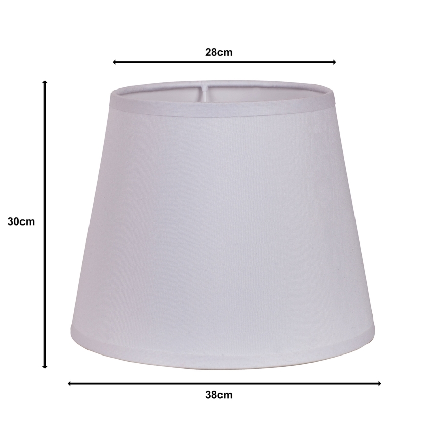Duolla - Paralume per lampada da terra CLASSIC L E27 diametro 38 cm bianco