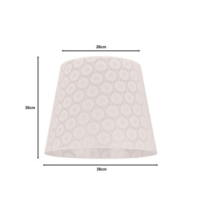 Duolla - Paralume per lampada da terra CLASSIC L E27 diametro 38 cm bianco