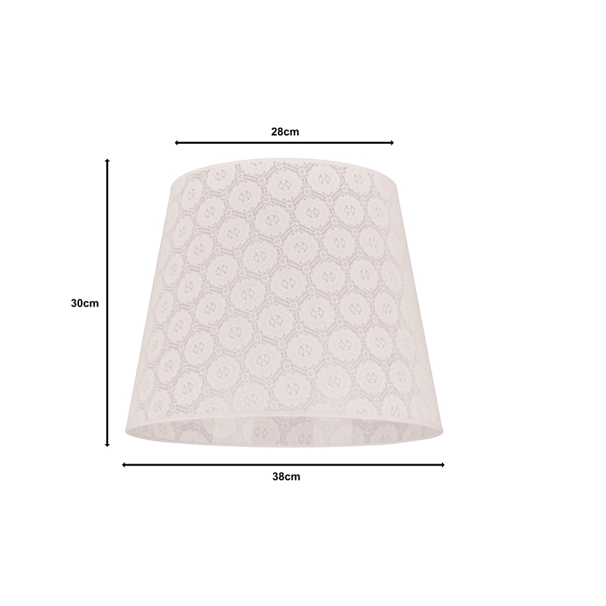 Duolla - Paralume per lampada da terra CLASSIC L E27 diametro 38 cm bianco