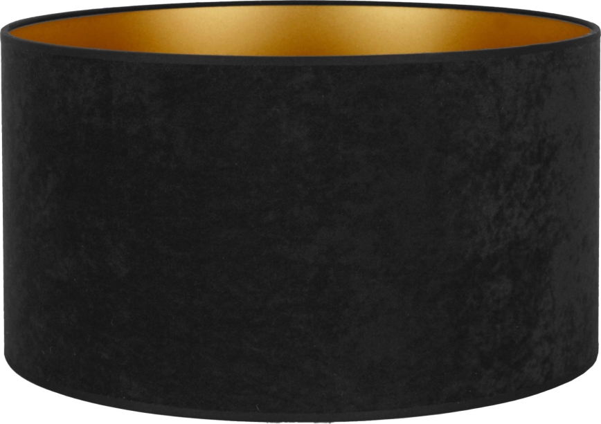 Duolla - Paralume per lampada da terra VELVET E27 diametro 35 cm nero/oro