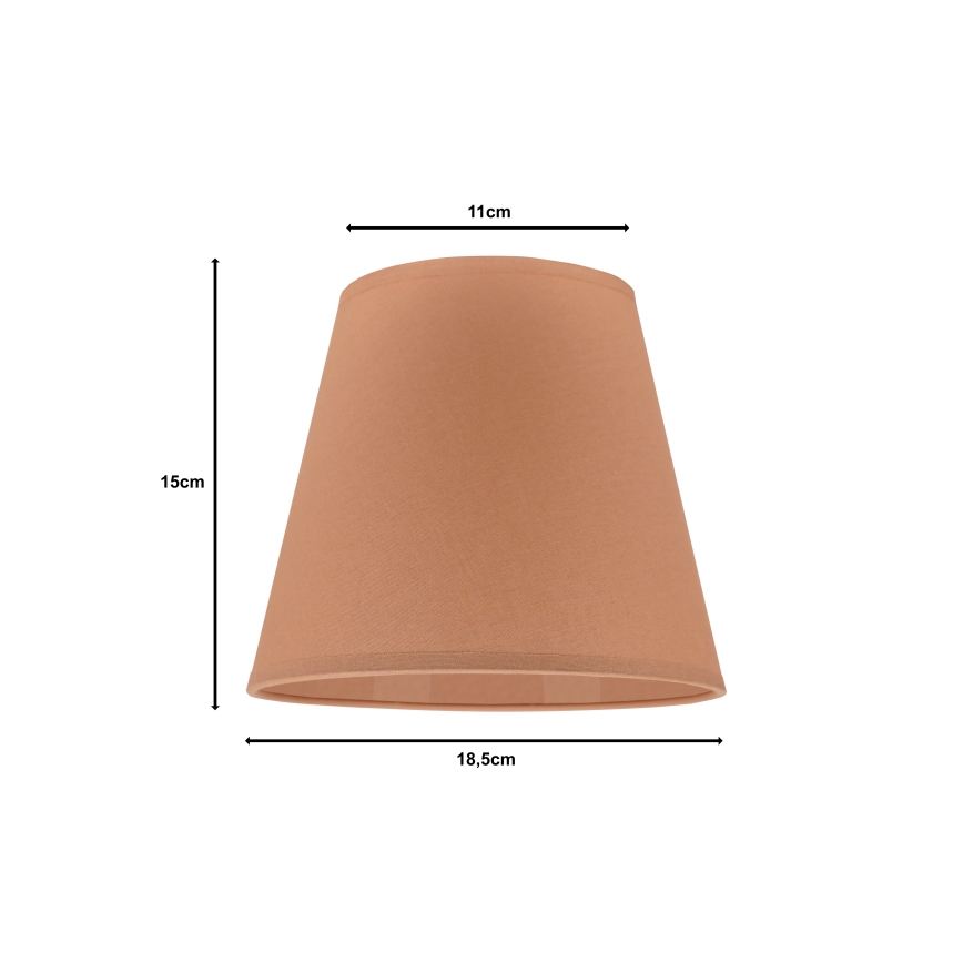 Duolla - Paralume SOFIA XS E14 diametro 18,5 cm marrone