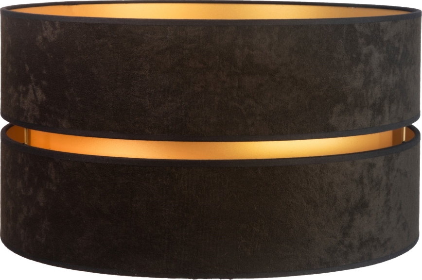 Duolla - Paralume universale DUO E27 diam. 40 cm nero/oro