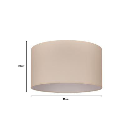 Duolla - Paralume universale ROLLER E27 diametro 45 cm color crema