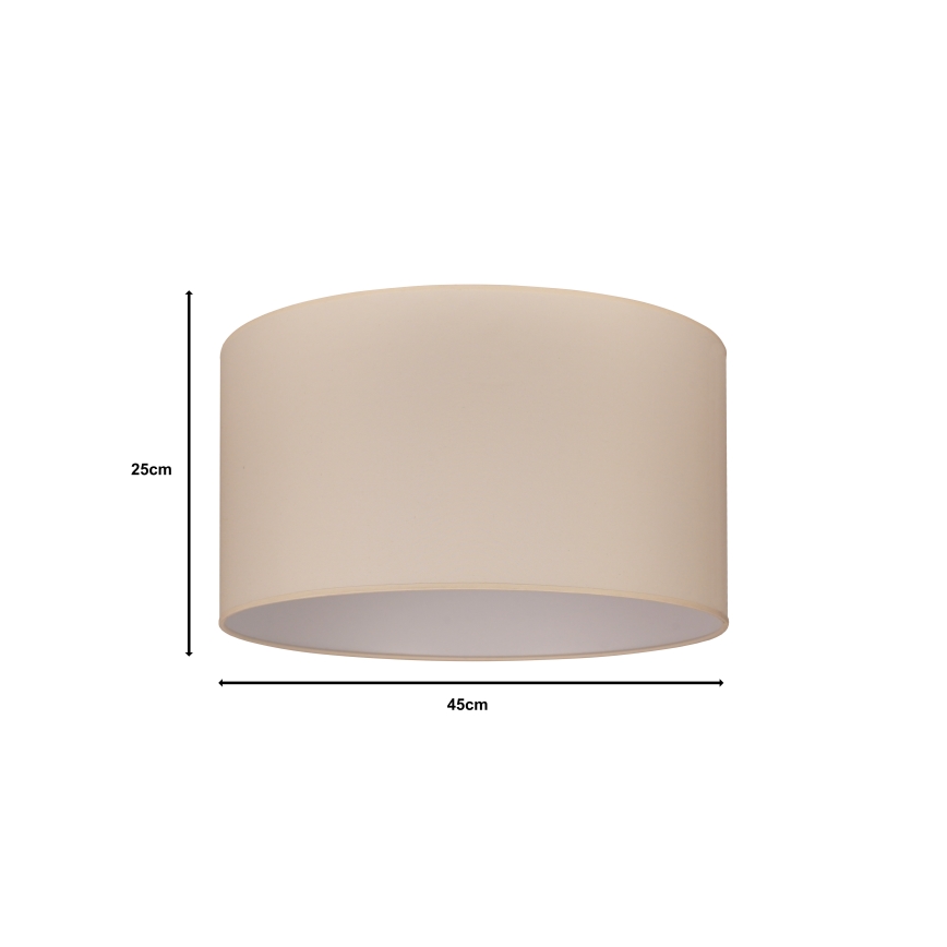 Duolla - Paralume universale ROLLER E27 diametro 45 cm color crema