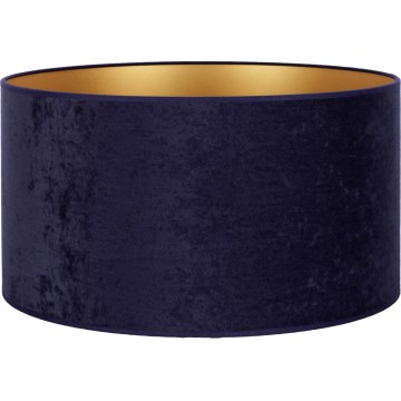Duolla - Paralume universale VELVET E27 diametro 35 cm blu/oro