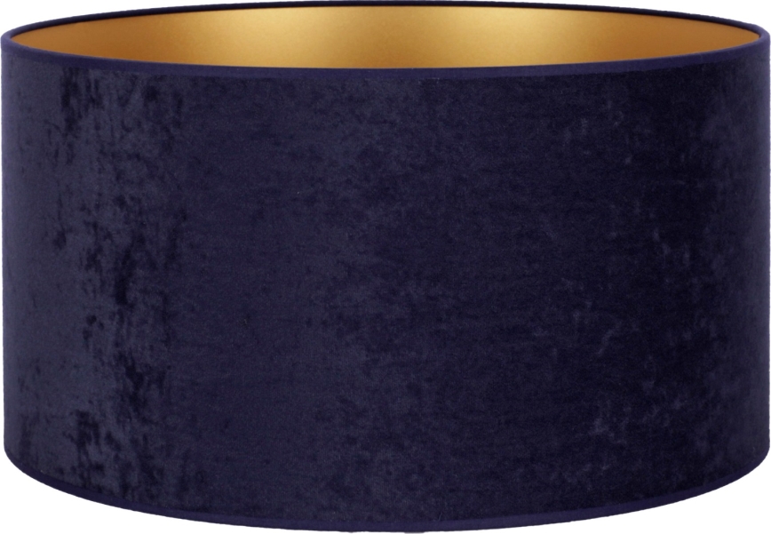 Duolla - Paralume universale VELVET E27 diametro 35 cm blu/oro