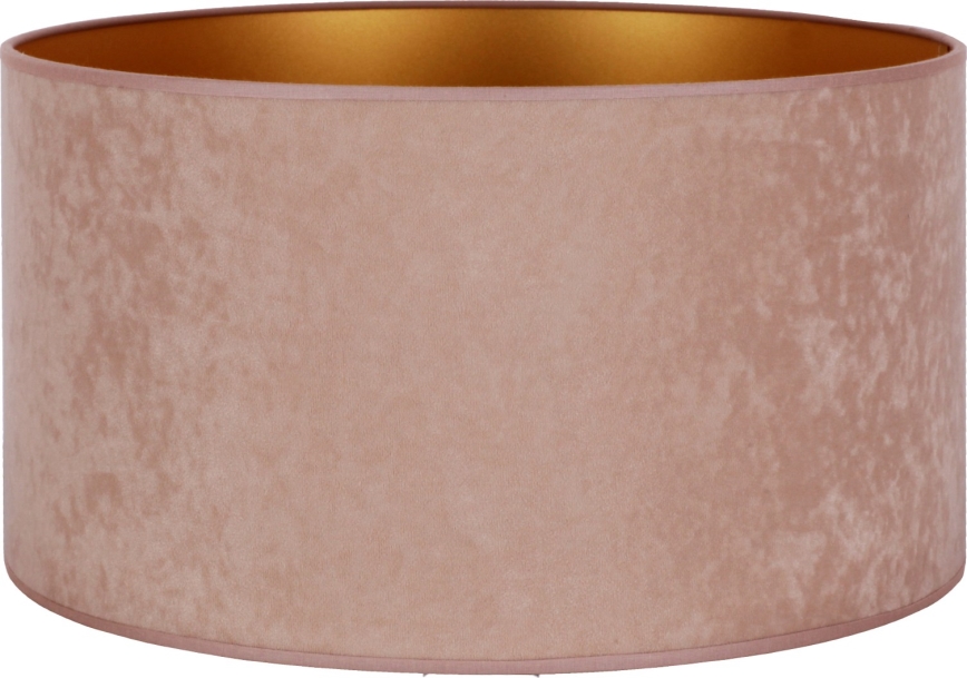 Duolla - Paralume universale VELVET E27 diametro 35 cm rosa/oro
