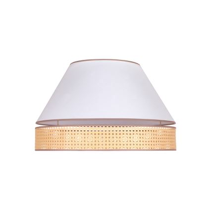 Duolla - Plafoniera AVIGNON 3xE27/15W/230V diametro 60 cm bianco/rattan