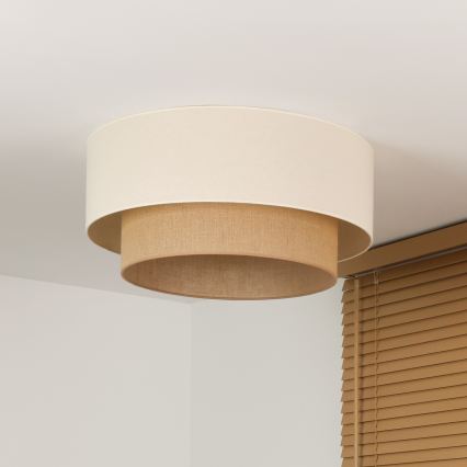Duolla - Plafoniera BOHO 3xE27/15W/230V diam. 60 cm crema/beige