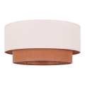 Duolla - Plafoniera BOHO 3xE27/15W/230V diametro 60 cm beige/marrone