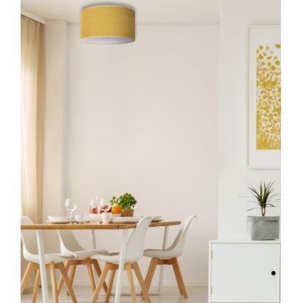 Duolla - Plafoniera BRISTOL 1xE27/15W/230V d. 45 cm giallo/bianco