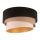 Duolla - Plafoniera DEVON 1xE27/40W/230V diametro 45 cm nero/beige