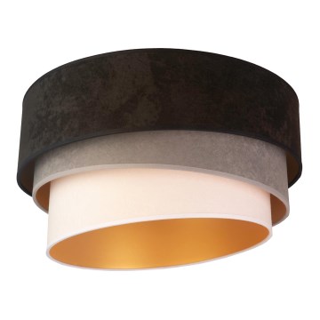 Duolla - Plafoniera DEVON 1xE27/40W/230V diametro 45 cm nero/grigio/beige