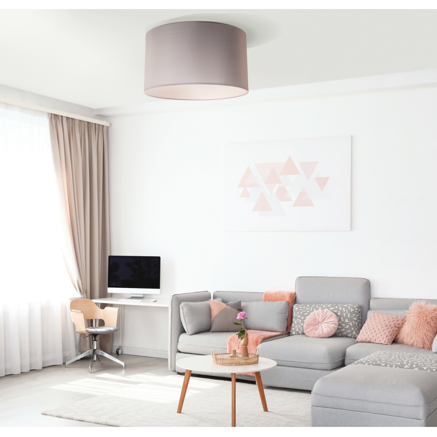 Duolla - Plafoniera DORSET 1xE27/40W/230V diametro 45 cm grigio