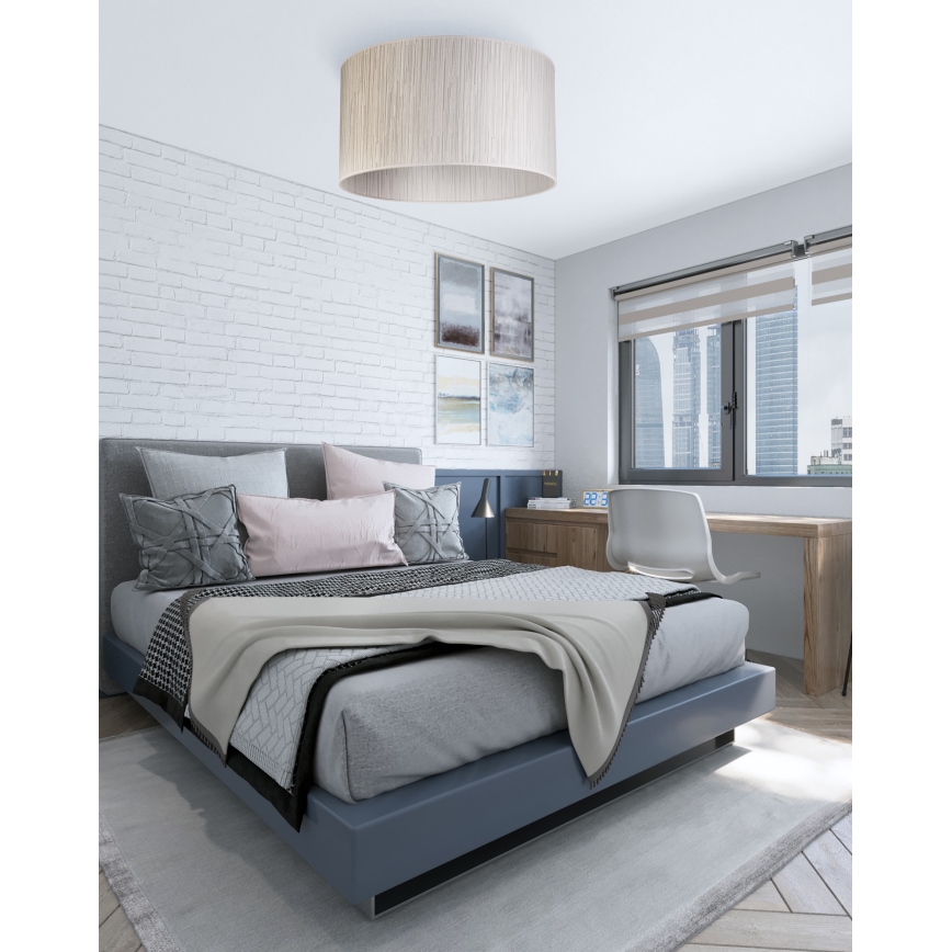 Duolla - Plafoniera ESSEX 1xE27/40W/230V diametro 45 cm argento