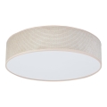 Duolla - Plafoniera LED CORTINA LED/26W/230V diametro 30 cm 4000K beige