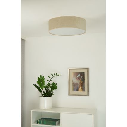 Duolla - Plafoniera LED CORTINA LED/26W/230V diametro 30 cm 4000K beige