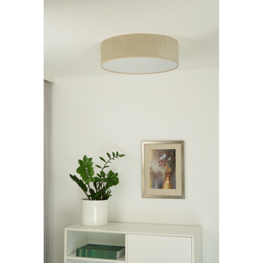 Duolla - Plafoniera LED CORTINA LED/26W/230V diametro 30 cm 4000K beige