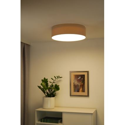 Duolla - Plafoniera LED CORTINA LED/26W/230V diametro 30 cm 4000K beige
