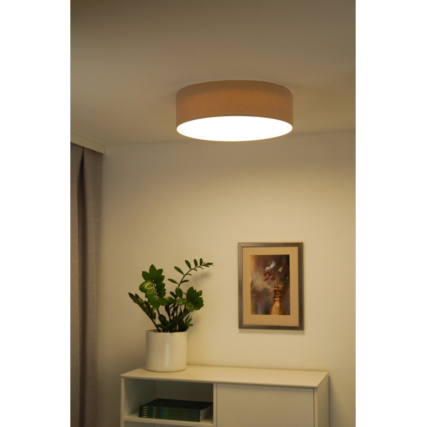 Duolla - Plafoniera LED CORTINA LED/26W/230V diametro 30 cm 4000K beige