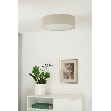 Duolla - Plafoniera LED CORTINA LED/26W/230V diametro 30 cm 4000K beige