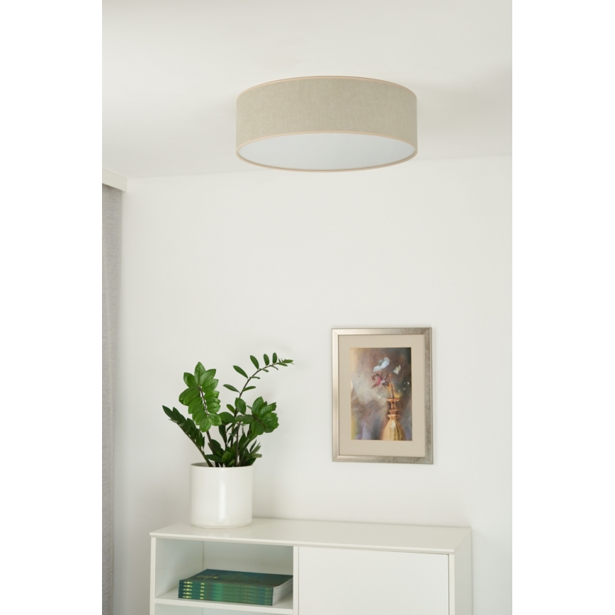 Duolla - Plafoniera LED CORTINA LED/26W/230V diametro 30 cm 4000K beige