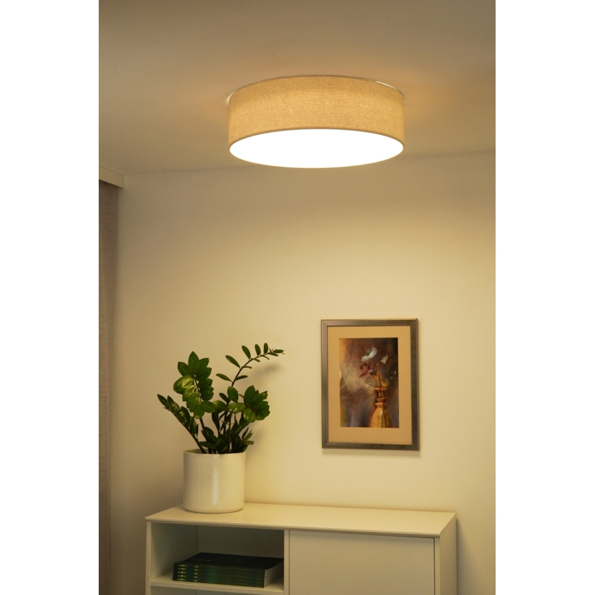 Duolla - Plafoniera LED CORTINA LED/26W/230V diametro 30 cm 4000K color crema