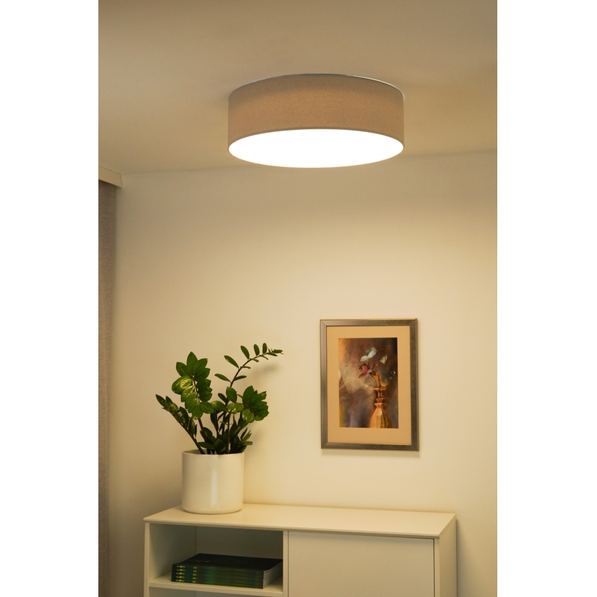Duolla - Plafoniera LED CORTINA LED/26W/230V diametro 30 cm 4000K grigio